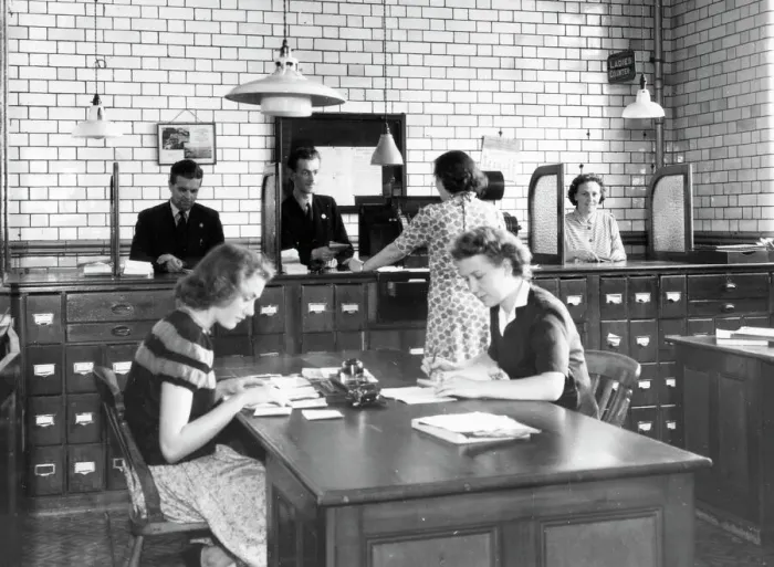 Framed Print : Medical Fund Society Offices, c. 1930