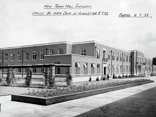New Town Hall, Swindon 1938