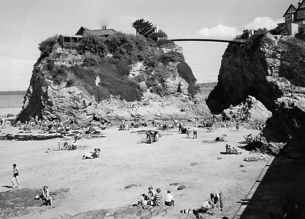 Newquay Beach, Cornwall, June 1951