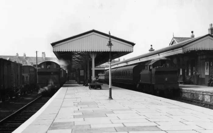 Framed Print : Newquay Station, Cornwall, c. 1960