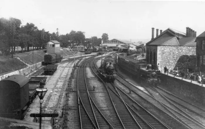 Framed Print : Newton Abbot Station, Devon, c. 1920s