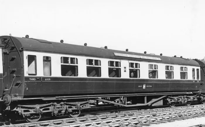 Framed Print : No. 6109 Corridor Composite Carriage, 1937 Framed Print : No. 6109 Corridor Composite Carriage, 1937