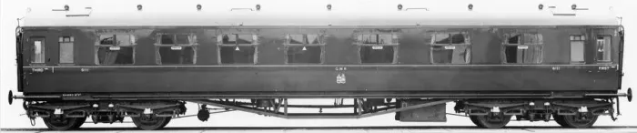 Framed Print : No. 6111 Corridor Composite Carriage, 1937 Framed Print : No. 6111 Corridor Composite Carriage, 1937