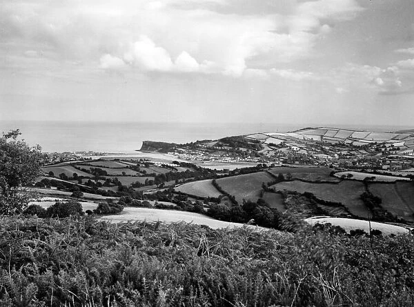 Overview of Teignmouth, Devon, August 1950