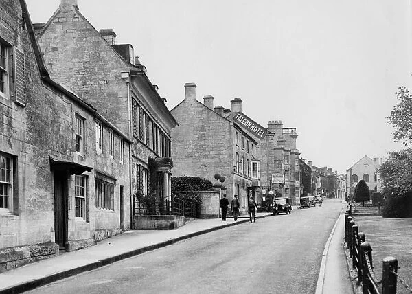 Painswick, May 1936. View looking north up New Street