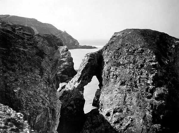 Perranporth Rocks, Cornwall, 1928