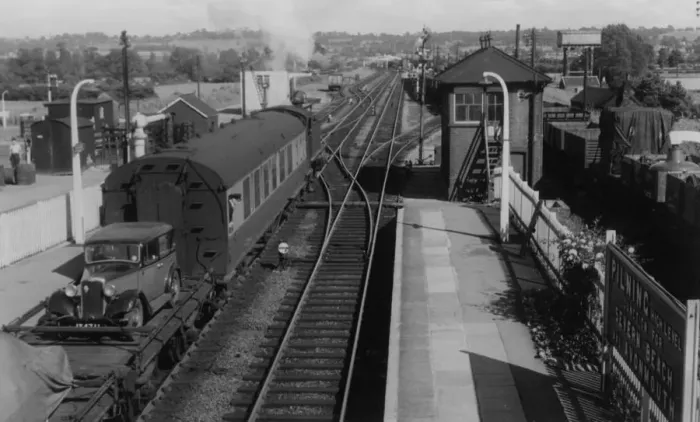 Framed Print : Pilning High Level Station, South Gloucestershire, 1958