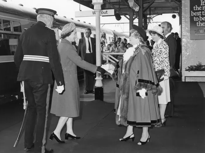 Framed Print : The Queen at Chelmsford Station, 15th June 1978 Framed Print : The Queen at Chelmsford Station, 15th June 1978