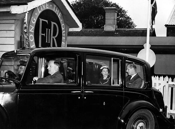 The Queen & Prince Philip on Royal Tour of West Country, 9th May 1956