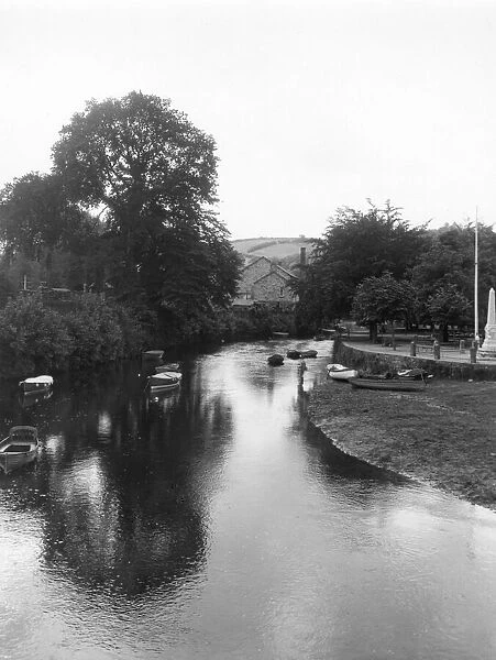 River Fowey at Lostwithiel, Cornwall, July 1927