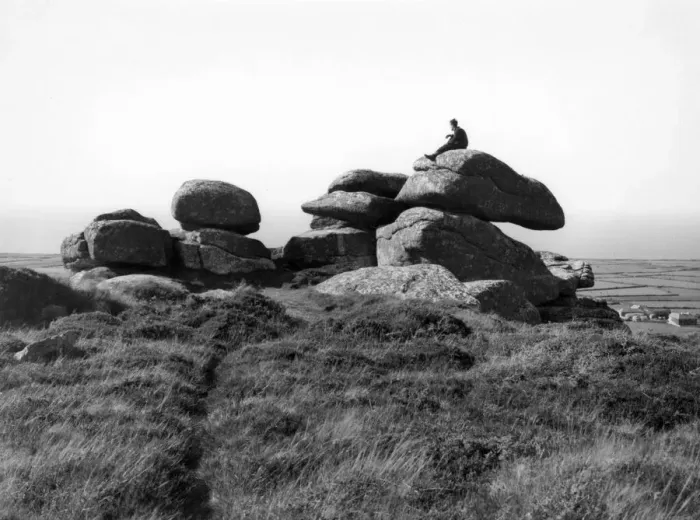 Framed Print : Rosewall Hill & Logan Rock, St Ives, June 1946