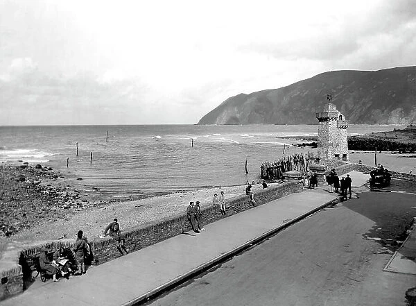 The Sea Front at Lynmouth, Devon, August 1929