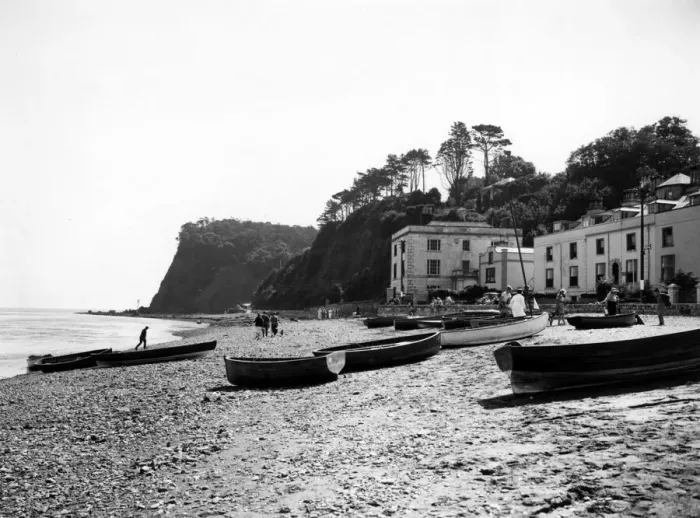 Framed Print : Shaldon Beach, Devon, August 1937