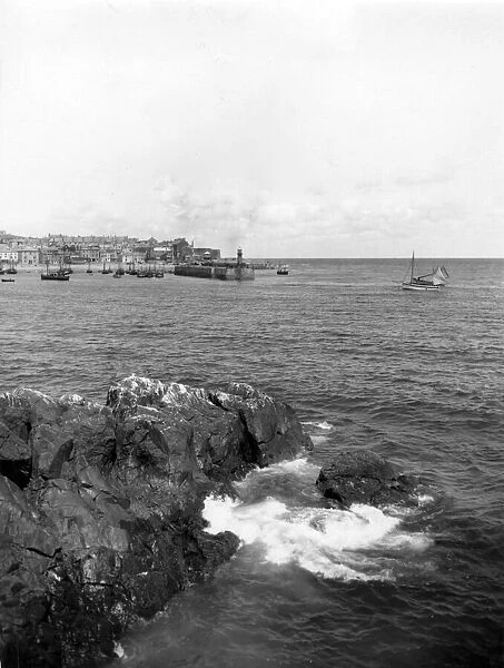 St Ives Harbour, Cornwall, August 1928