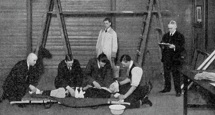 Framed Print : St John Ambulance Competition, June 1928 Framed Print : St John Ambulance Competition, June 1928