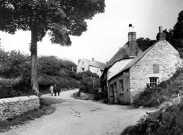 St Mawes Village, Cornwall, September 1930