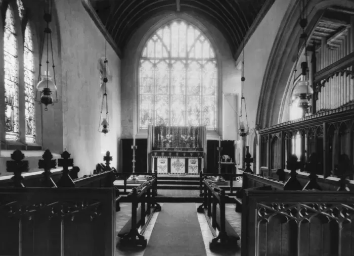 Framed Print : Steventon Parish Church, June 1928 Framed Print : Steventon Parish Church, June 1928