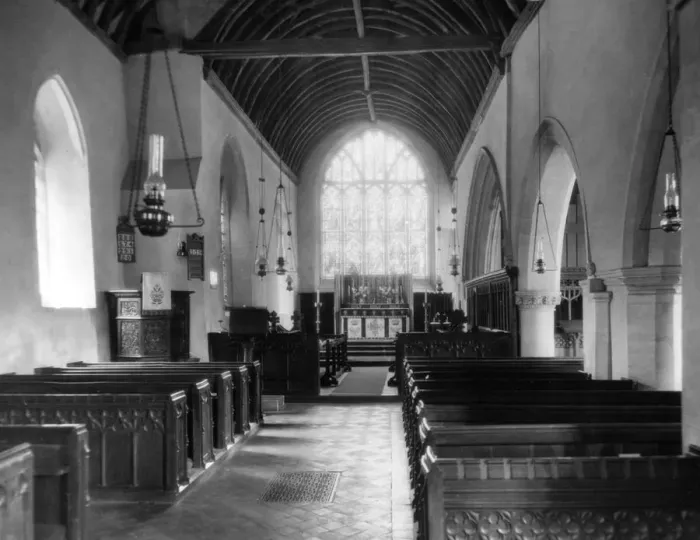 Framed Print : Steventon Parish Church, June 1928 Framed Print : Steventon Parish Church, June 1928