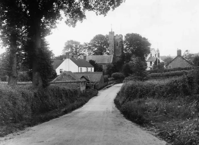 Framed Print : Over Stowey, Somerset, c. 1930s Framed Print : Over Stowey, Somerset, c. 1930s