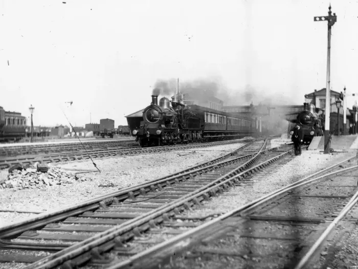 Framed Print : Swindon Junction Station, c. 1890s