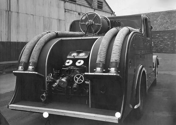 Swindon Works Fire Brigade Dennis Fire Engine, 1942