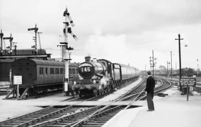 Framed Print : The Torbay Express at Taunton Station, Somerset, c. 1939