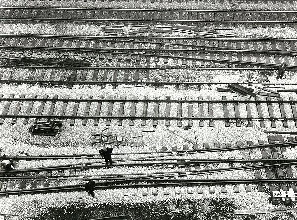 Track Renewal at Paddington Station, 1967