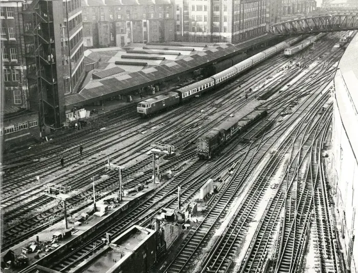 Framed Print : Track Renewal at Paddington Station, 1967