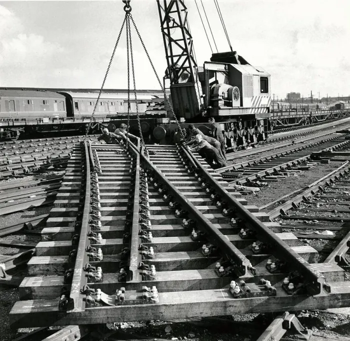 Framed Print : Track Renewal at Paddington Station, 1967