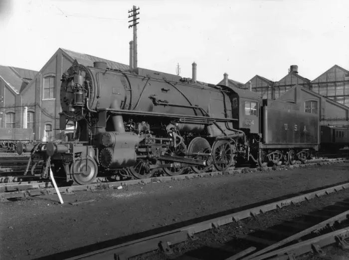Framed Print : U.s locomotive No. 1604 at Swindon Works in December 1942 Framed Print : U.s locomotive No. 1604 at Swindon Works in December 1942