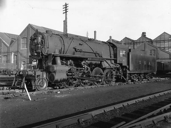 U.S locomotive No. 1604 at Swindon Works in December 1942
