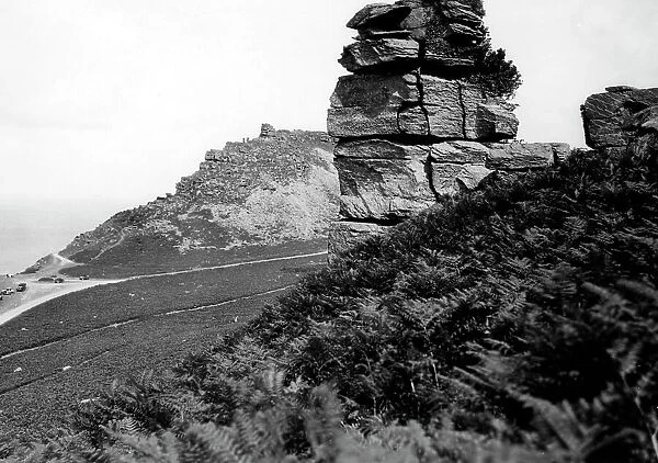 Valley of Rocks at Lynton, Devon, 1929