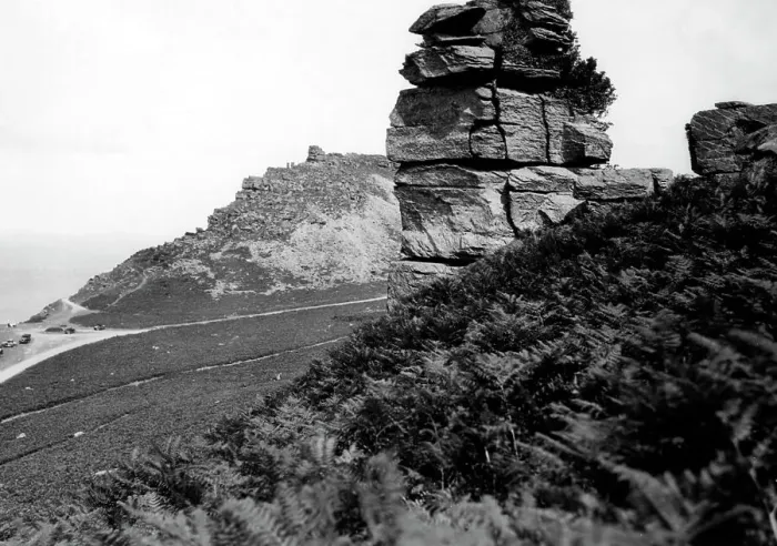 Framed Print : Valley of Rocks at Lynton, Devon, 1929