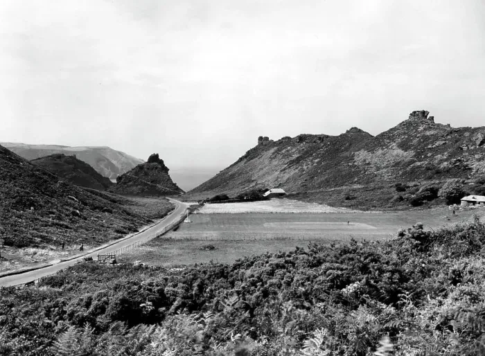 Framed Print : Valley of Rocks at Lynton, Devon, 1934