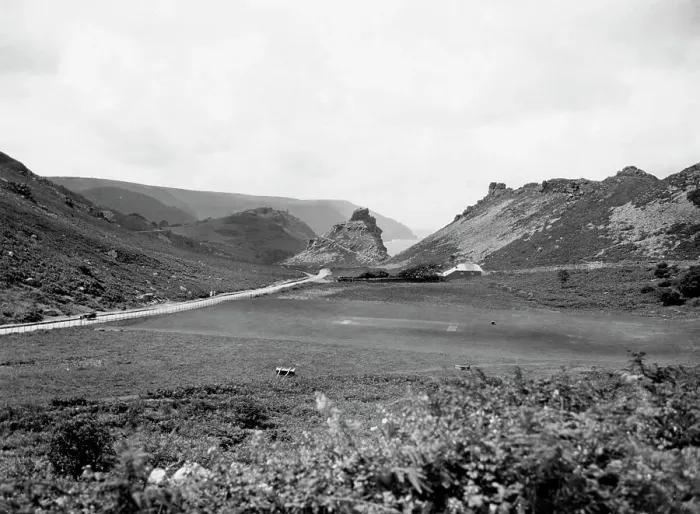 Framed Print : Valley of Rocks near Lynton in Devon, 1929 Framed Print : Valley of Rocks near Lynton in Devon, 1929