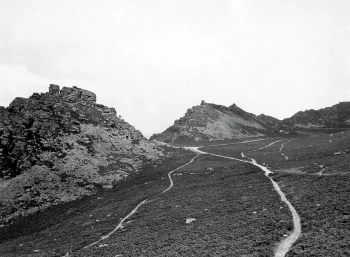 Framed Print : Valley of Rocks near Lynton in Devon, 1929 Framed Print : Valley of Rocks near Lynton in Devon, 1929