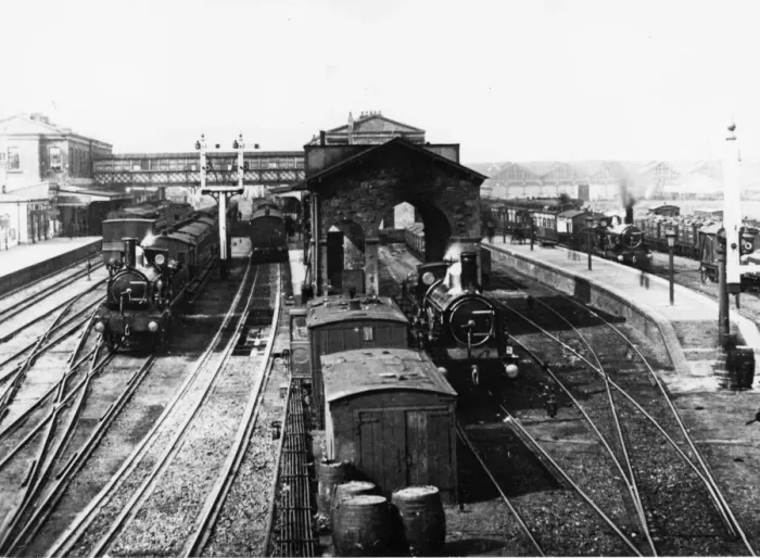 Framed Print : View of Swindon Station, c. 1880s