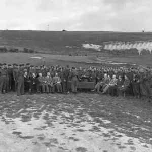 The 13th Battalion Home Guard at a rifle shoot at Liddington, c. 1942