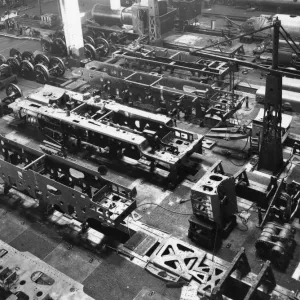 2-8-0 locomotives under construction in AE shop, 1943