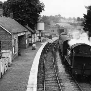 No 4573 Prairie Tank Locomotive at Chipping Norton Station, 1960