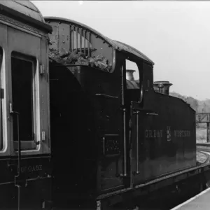 No 4588 Prairie Tank Locomotive at Kingswear, 22nd March 1973