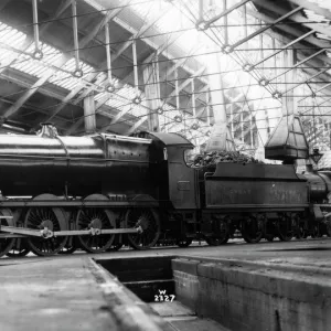 47xx class locomotive, No. 4702, seen here at an engine shed, possibly Old Oak Common