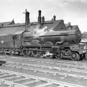 No 5002 Ludlow Castle outside Swindon Works, 1962