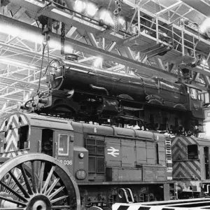 No 6000 King George V at Swindon Works