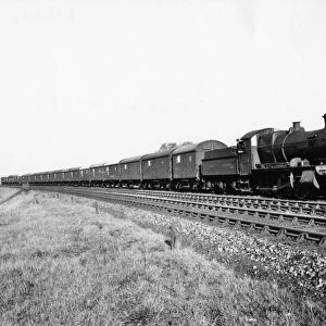 No 6340 hauling a special train containing cars at Princes Risborough, 1933