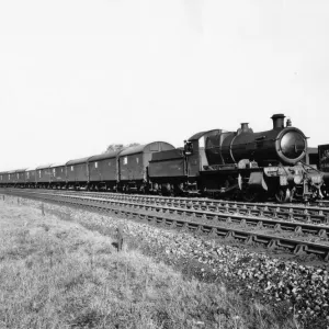 No 6340 hauling a special train containing cars at Princes Risborough, 1933