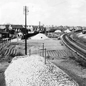 Air raid shelter at West Ealing Goods Yard, 1940
