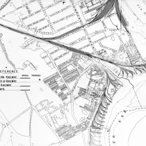 Alexandra Dock Newport Print - Railway Map Alexandra Dock Newport Print - Railway Map