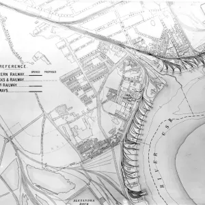 Alexandra Dock Newport Print - Railway Plan Alexandra Dock Newport Print - Railway Plan
