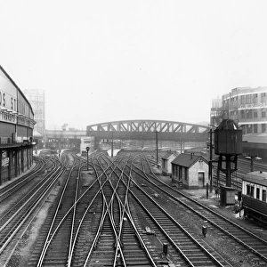 The approach to Paddington Station, c. 1940